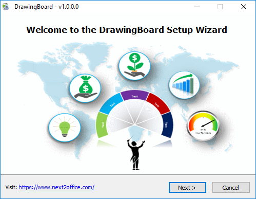 Install DrawingBoard Microsoft PowerPoint addin double click setup file to begin installation process